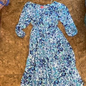 NWT L Lilly Pulitzer off the shoulder dress.